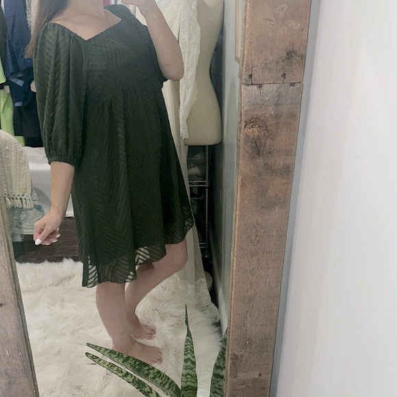 Boho Green Women's Dress size large new with tags - Picture 3 of 7